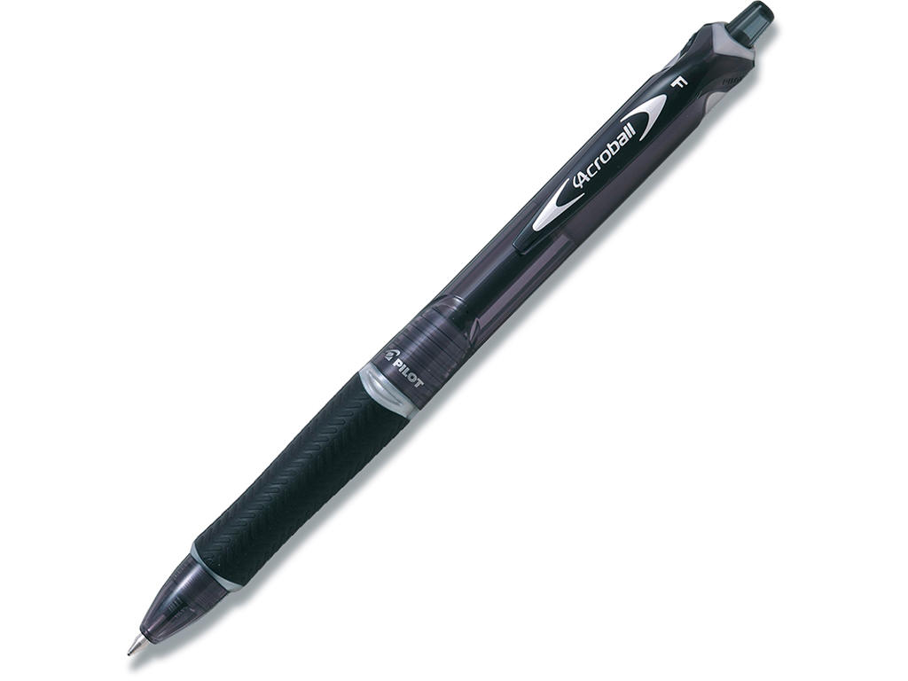 Kuglepen, 0.7 mm, 0.22 mm, Sort, Pilot Acroball Fine BAB-15F-BG-B