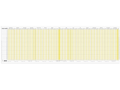 Ferie planner, 2027-2028, Ny ferielov, 1. september 2027 til 31. december 2028, Gul, Mayland