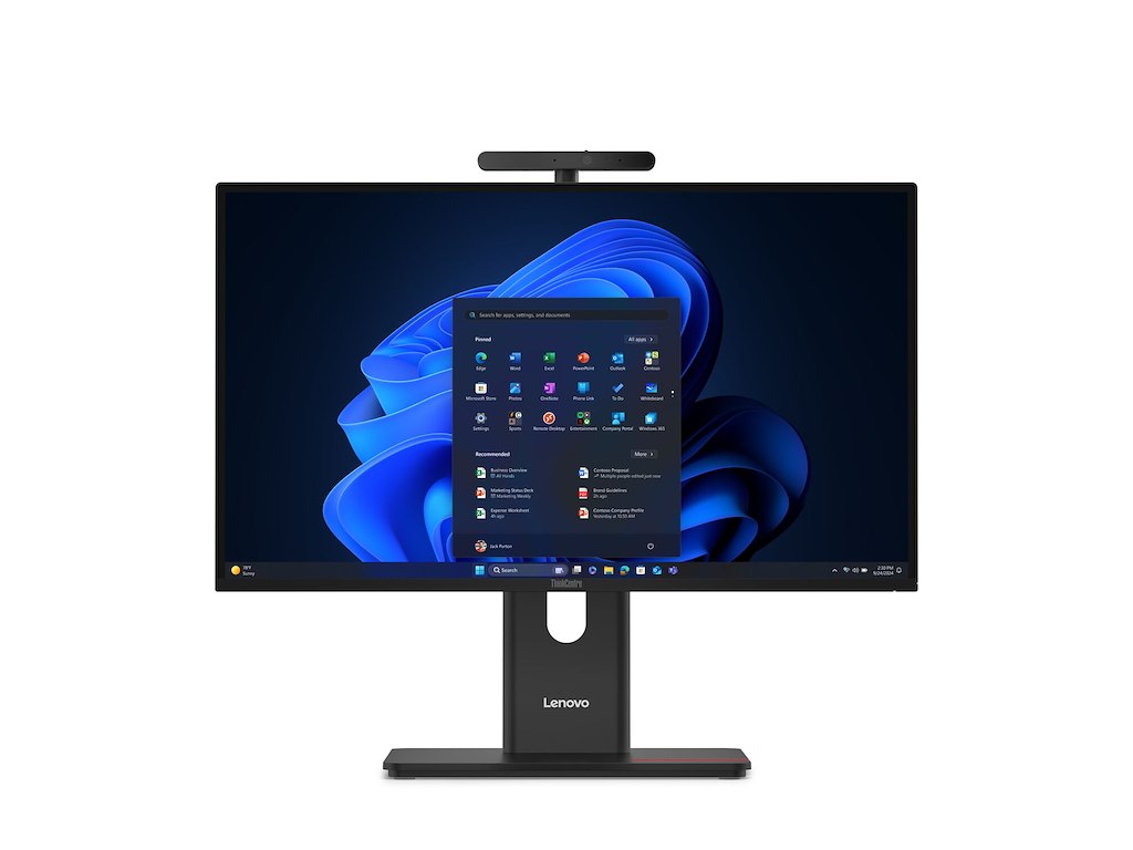 Lenovo ThinkCentre M90a Gen 6 Intel Core Ultra 7 265 60,5 cm (23.8") 1920 x 1080 pixel All-in-One PC 32 GB DDR5-SDRAM 512 GB SSD Windows 11 Pro Wi-Fi 6E (802.11ax) Sort