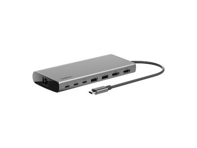 Belkin INC015BTSGY-CZ dockingstation Ledningsført USB 3.2 Gen 1 (3.1 Gen 1) Type-C Aluminium