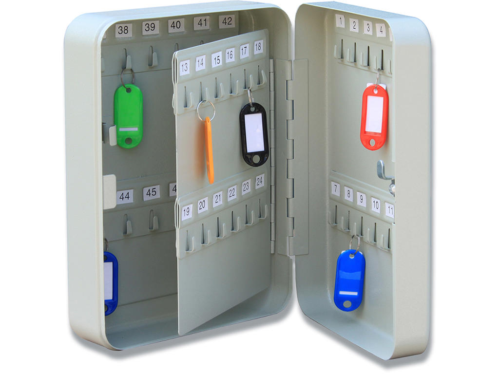 Nøgleskab, Til 20 nøgler, Med nøglelås, 200x160x80 mm, BNT 