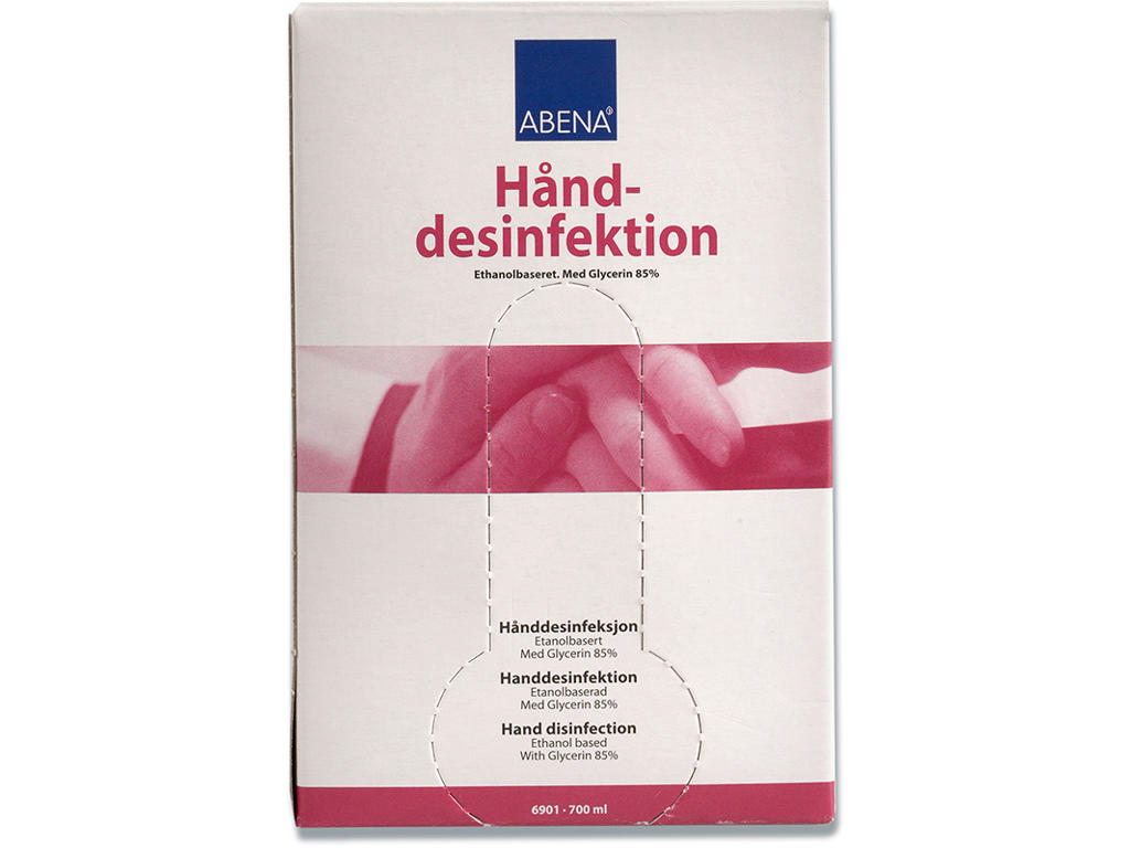 Hånddesinfektion, Flydende, 700 ml, Bag-in-box, Abena 85%