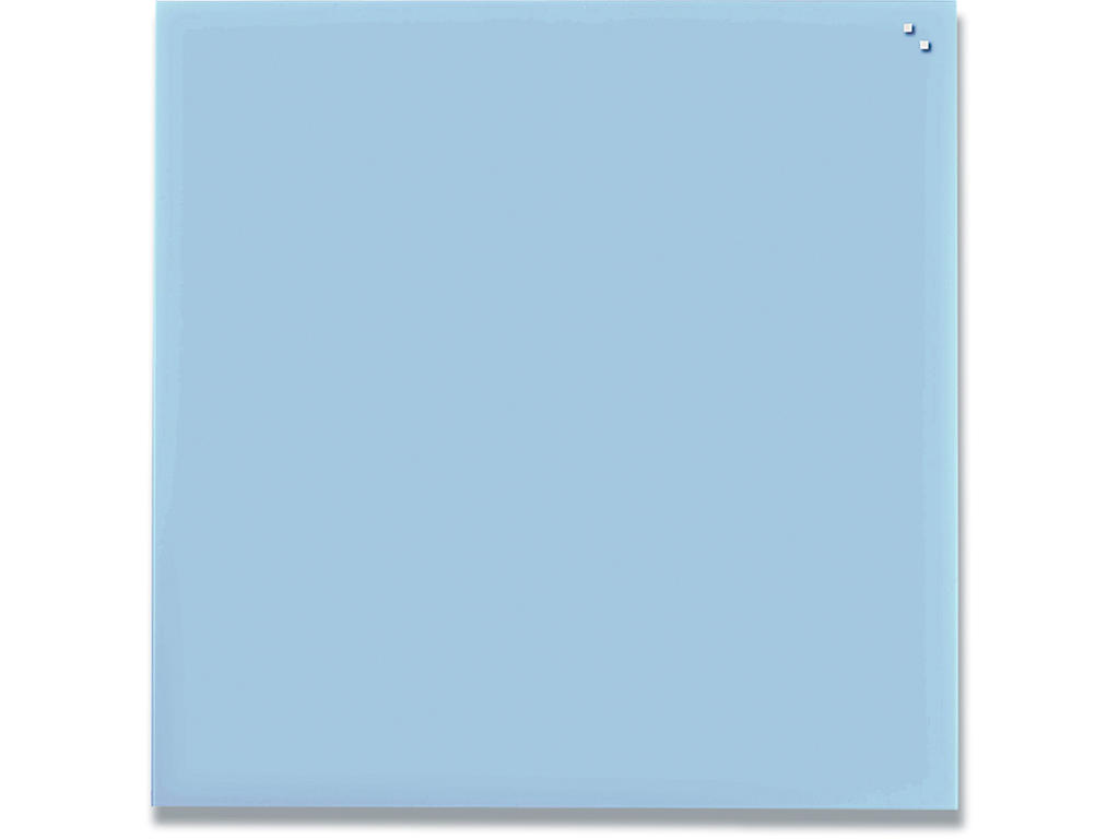 Glastavle, Magnetisk, 100x100 cm, Lysblå, Naga 