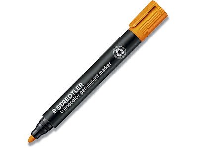 Marker, Rund spids, 2 mm, Orange, Staedtler Lumocolor 352
