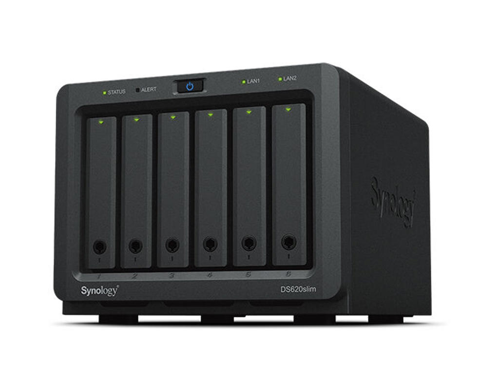Synology DiskStation DS620SLIM NAS & lagringsserver Desktop Intel® Celeron® J3355 2 GB DDR3L 0 TB DiskStation Manager Sort