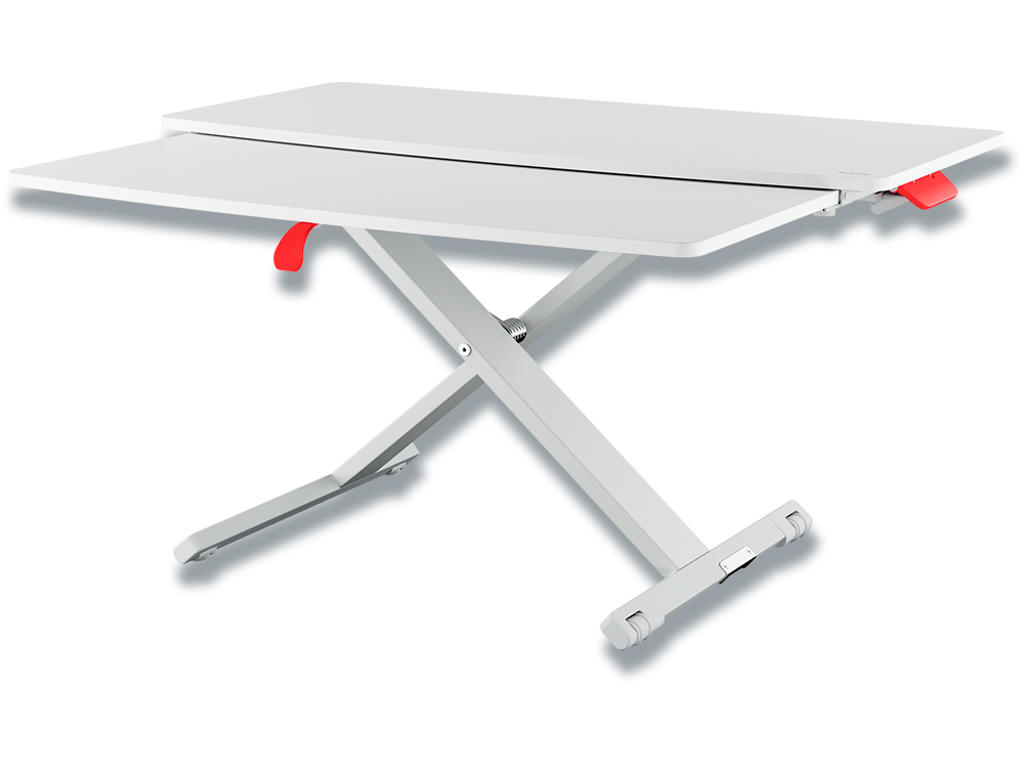 Sid-stå bord, Med udtrækbar bakke, Leitz Ergo Cosy