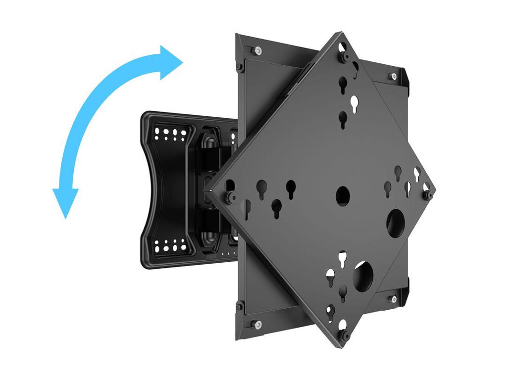 Multibrackets 0822 tv-beslag 190,5 cm (75") Sort