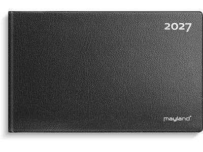 Bordkalender, 2027, Mini, 1 uge pr. opslag, Sort, Mayland