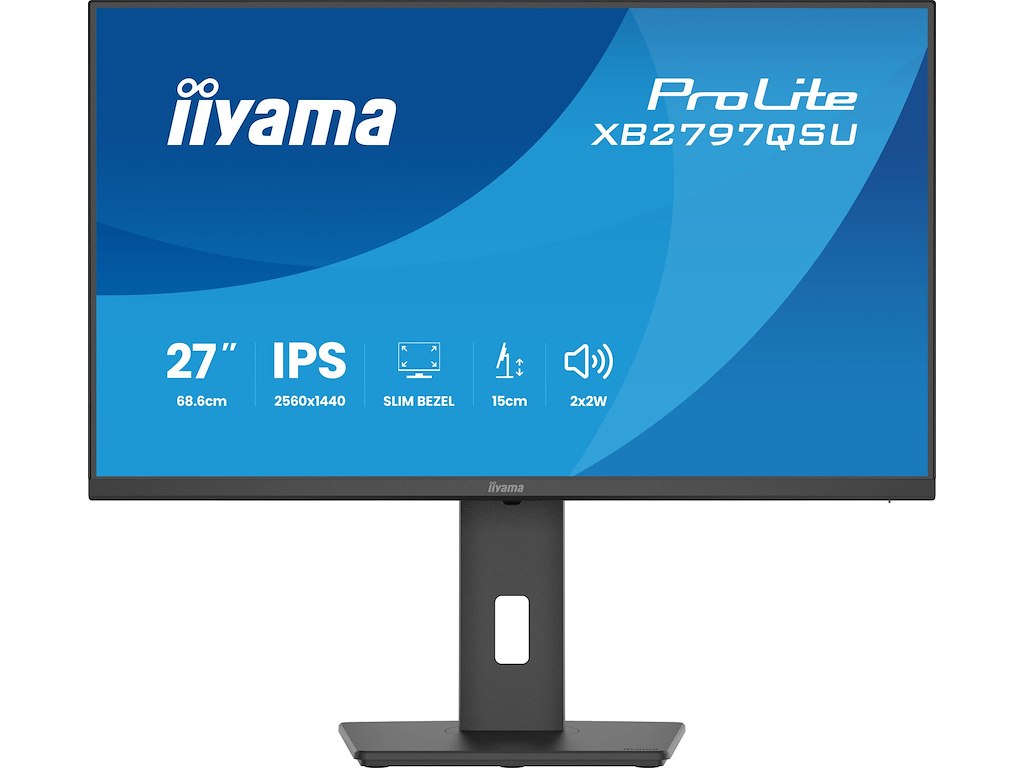 iiyama ProLite XB2797QSU-B1 computerskærm 68,6 cm (27") 2560 x 1440 pixel Quad HD LED Sort