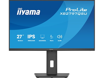 iiyama ProLite XB2797QSU-B1 computerskærm 68,6 cm (27") 2560 x 1440 pixel Quad HD LED Sort