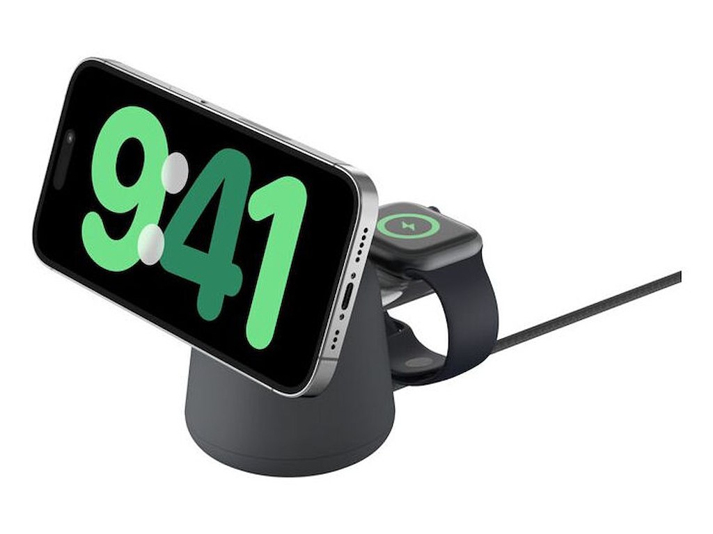 Belkin BoostCharge Pro Hovedtelefoner, Smartphone, SmartWatch Kul Vekselstrøm Trådløs opladning Hurtig opladning Indendørs