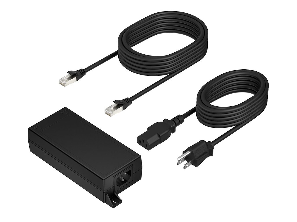 HP Poly PoE++ 65W 2.5G Adapter with 3.66m CAT6A Cable and Power Cord