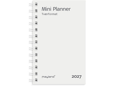 Planner, 2027, Mini, 1 uge pr. opslag, Refill, Mayland