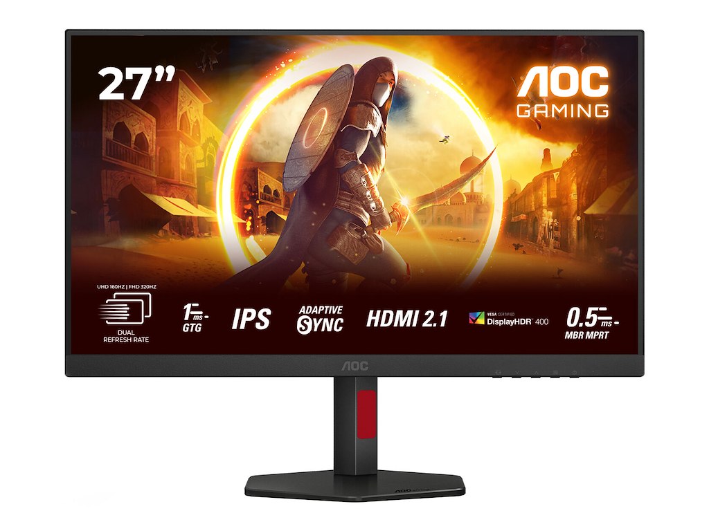 AOC G4 U27G4R computerskærm 68,6 cm (27") 3840 x 2160 pixel 4K Ultra HD LED Sort, Rød