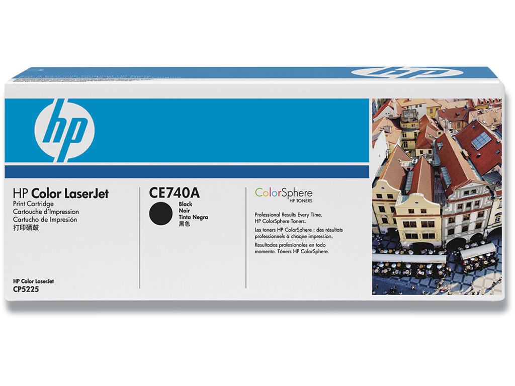 Toner, 307A, Black-sort, 7.000 sider, HP CE740A