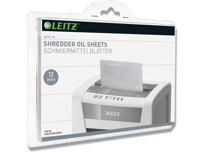 Makulatorolieark, 169x238mm, 12 ark, Kan bruges til alle makulatorer, Leitz IQ 