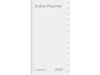 Planner, 2027, Index, 1 måned pr. opslag, Refill, Mayland