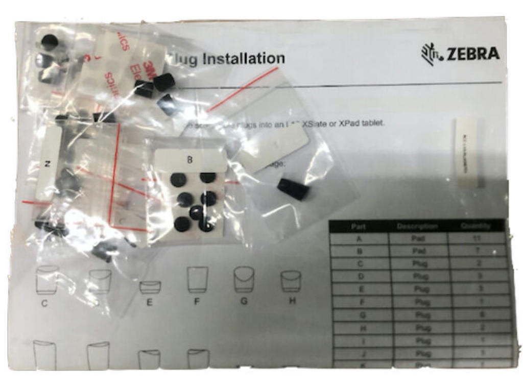 Zebra ACC-L10-PLUGKIT01 Reservedel og tilbehør til tablet