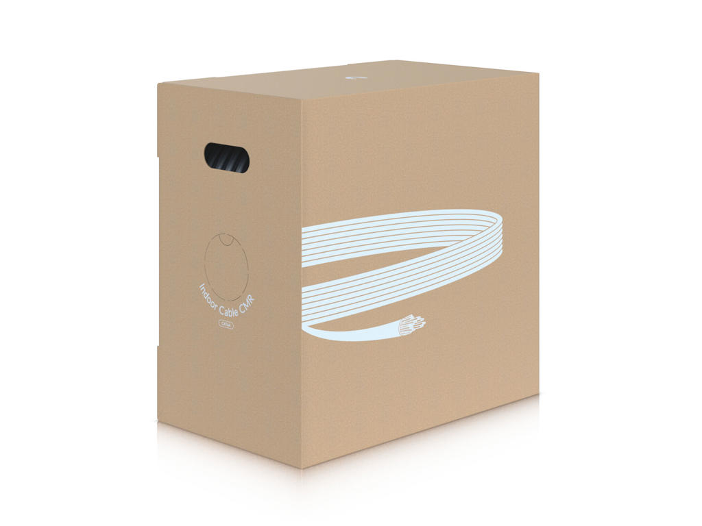 Ubiquiti UACC-Cable-C6A-CMR netværkskabel Hvid 305 m Cat6a U/UTP (UTP)