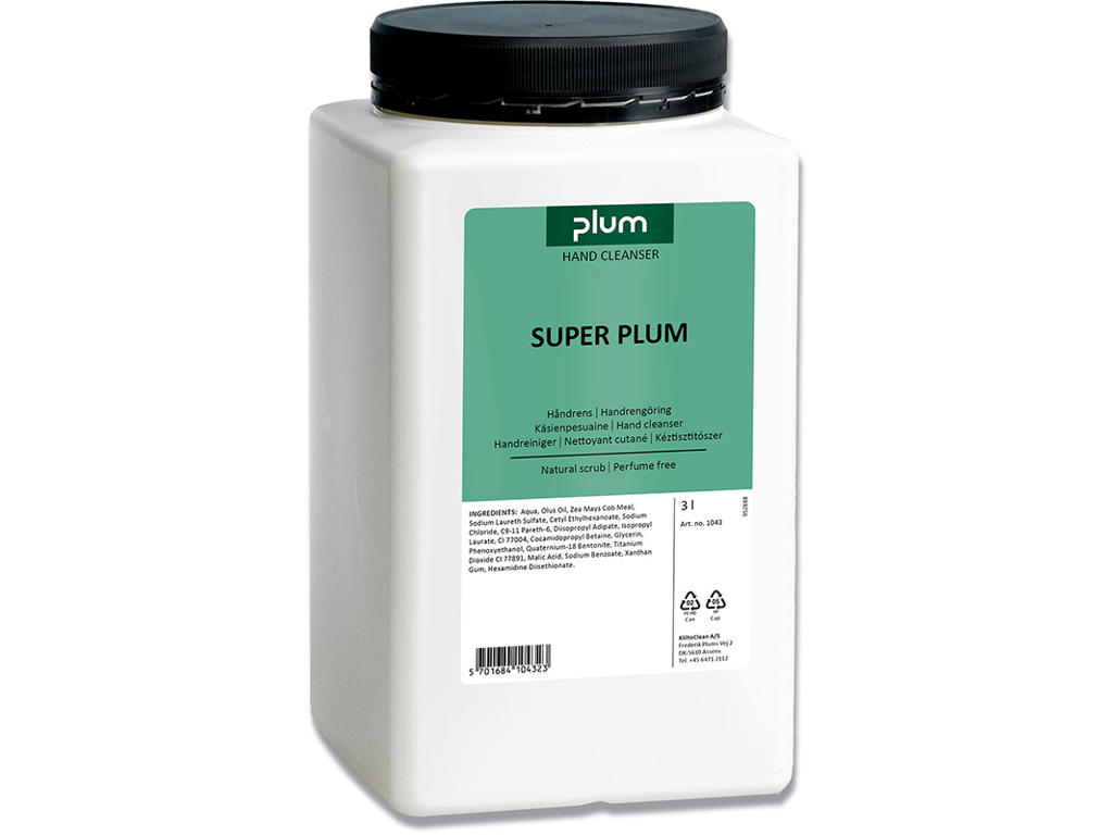 Håndrens, Gel, Dåse med skruelåg, 3000 ml, Plum Super Plum 