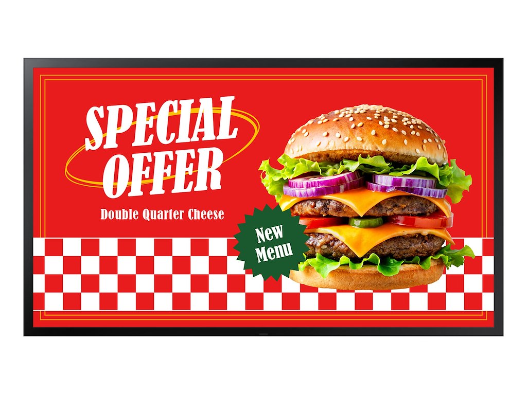 Samsung OH46DX Digital fladpaneldisplay 116,8 cm (46") LCD Wi-Fi 3500 cd/m² Fuld HD Sort Tizen 24/7