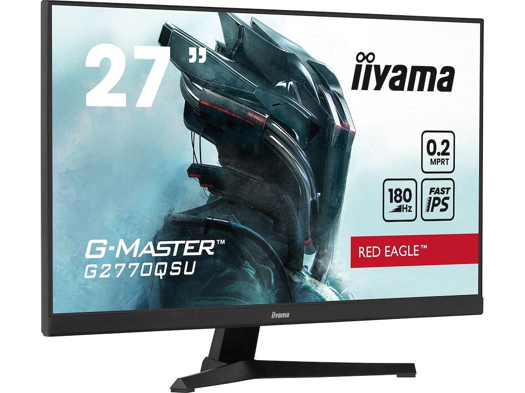 iiyama G-MASTER G2770QSU-B6 computerskærm 68,6 cm (27") 2560 x 1440 pixel Wide Quad HD LED Sort