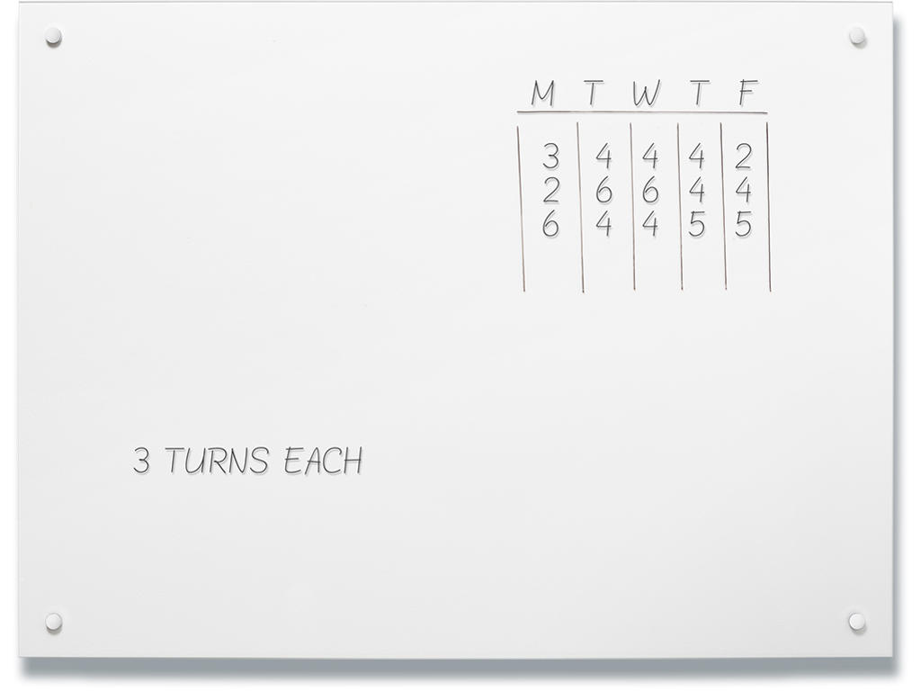 Glastavle, Ikke magnetisk, 60x55 cm, Klar, Naga