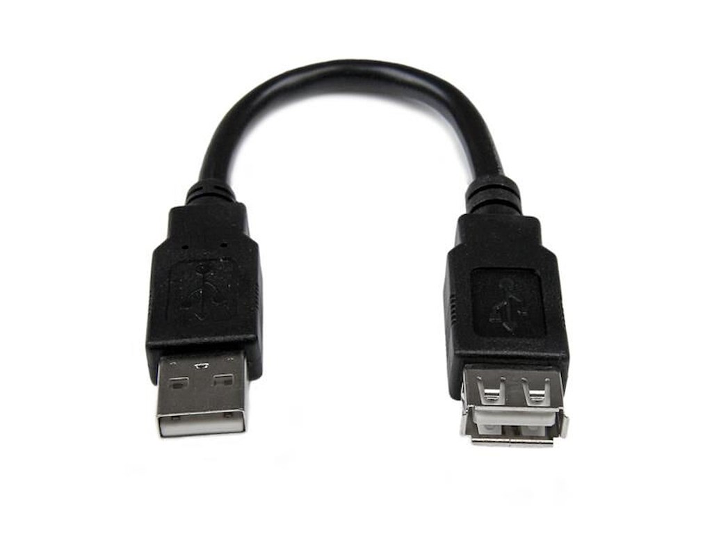 StarTech.com USBEXTAA6IN USB-kabel USB 2.0 0,152 m USB A Sort
