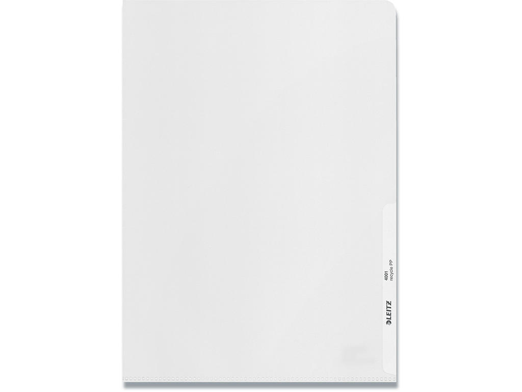 Plastomslag, A4, 100 stk, 0.14 mm, Leitz Recycle 