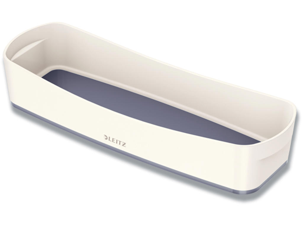 Organiseringsbakke, Smal-lang, Grå-hvid, ABS plast, Leitz MyBox WOW 