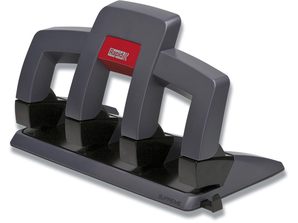 Hulapparat, 4-huls, 30 ark, Grå-sort, Rapid Supreme SP34