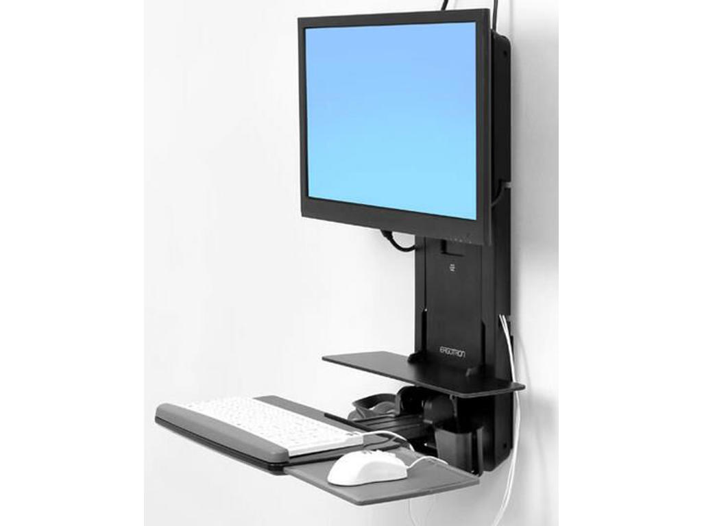Ergotron 61-080-085 skærmbeslag og -stativer 61 cm (24") Væg Sort