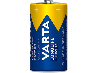Batteri, C, 1.5 V, 2 stk, Varta Longlife Power