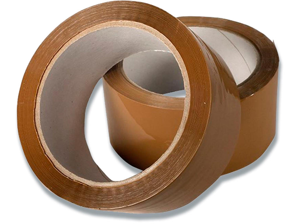Tape - emballage, 48mm x 66m, Brun, 1 rulle, PVC