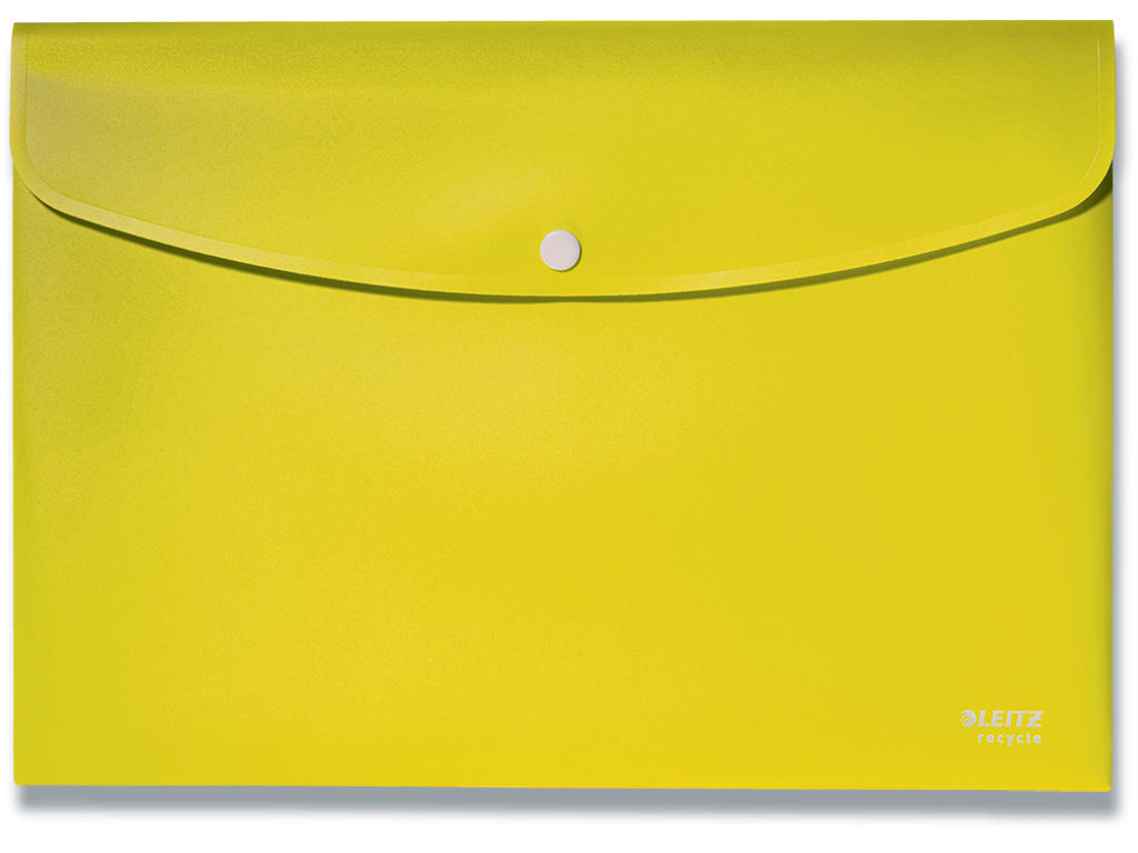 Kuvertmappe, 60 ark, A4, Gul, Leitz Recycle 
