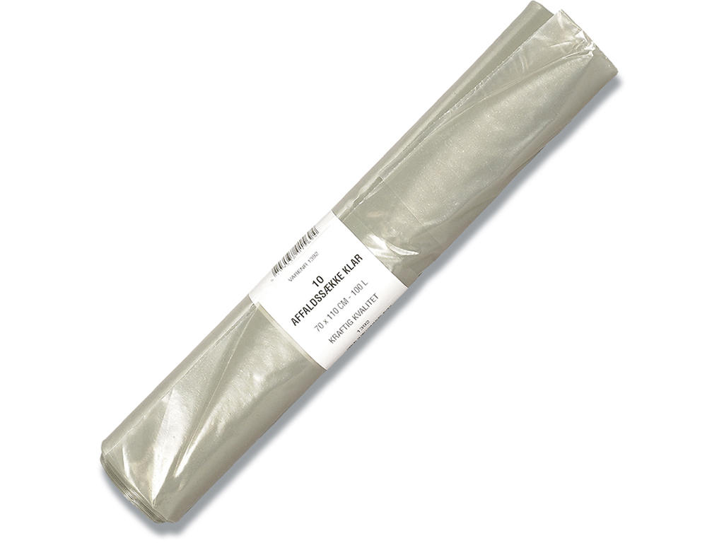 Affaldssække, 100 liter, 1 rulle, 10 sække pr rulle, Abena 