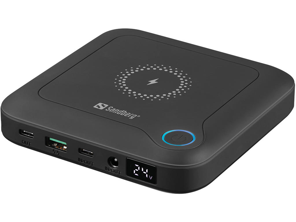 Sandberg 420-57 powerbank 24000 mAh Trådløs opladning Sort