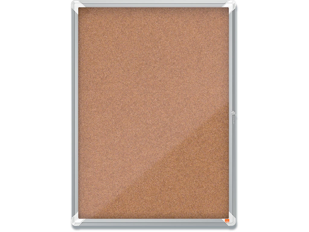 Opslagsskab, 9xA4, Kork, Hængslet låge, Indendørs brug, Nobo Premium Plus