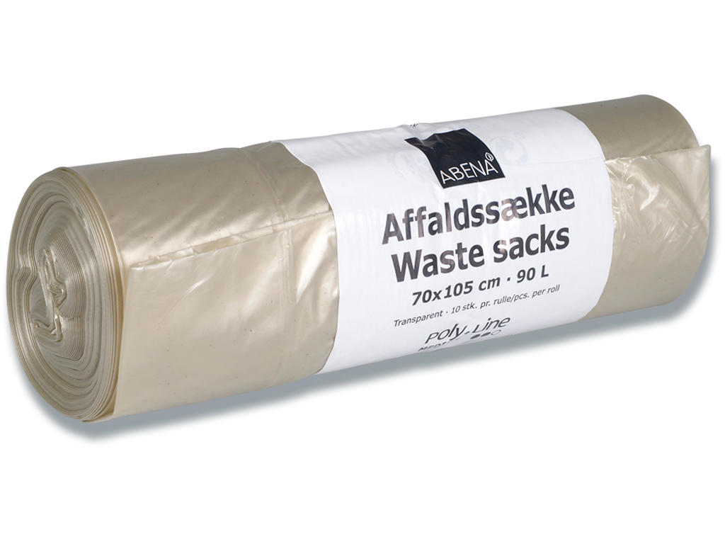 Affaldssække, 90 liter, 1 rulle, 10 sække pr rulle, Poly-Line RE3