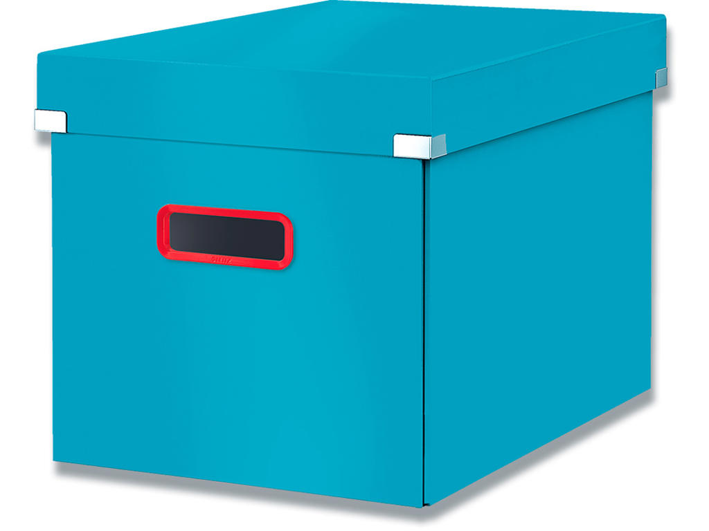 Opbevaringsboks, Large Cube, Med håndtag, Rolig blå, Leitz Click & Store Cosy 