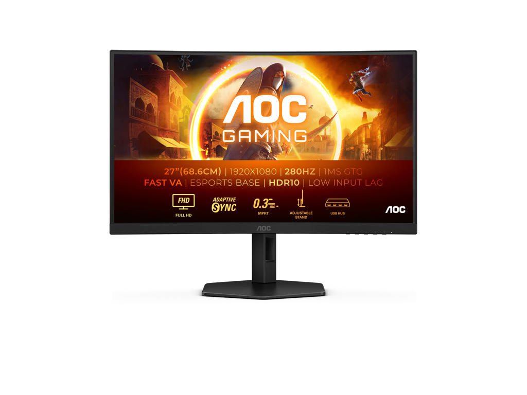 AOC G4 C27G4ZXU computerskærm 68,6 cm (27") 1920 x 1080 pixel Fuld HD LED Sort