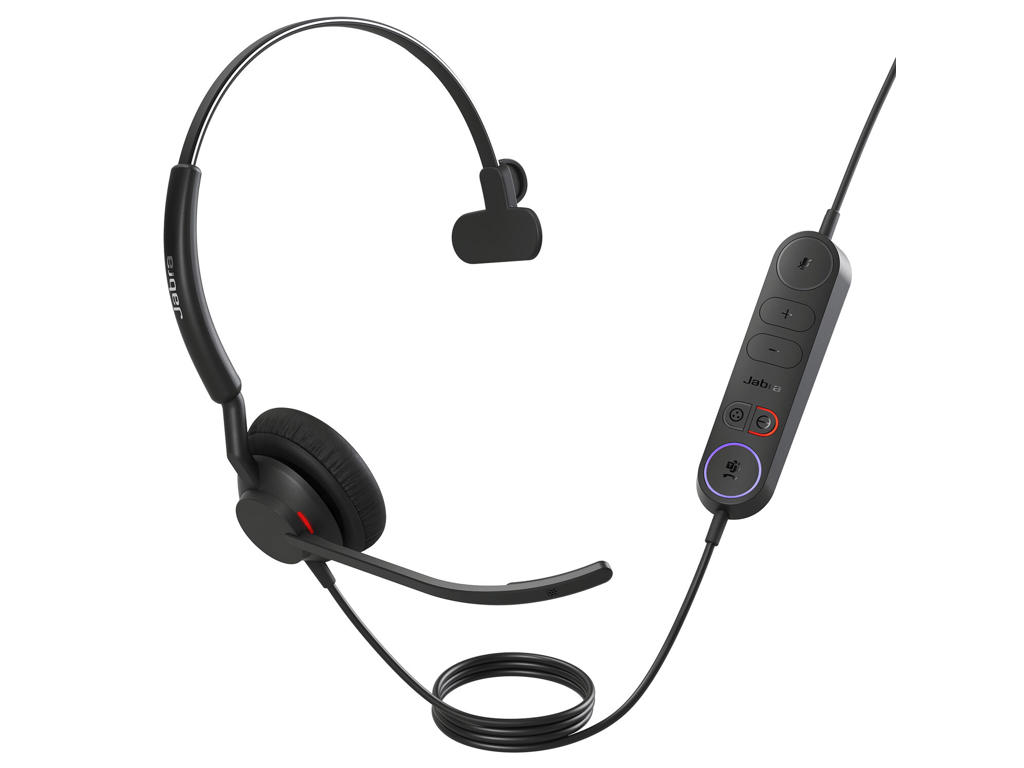 Jabra Engage 40 Headset Ledningsført Kontor/Callcenter USB Type-A Sort