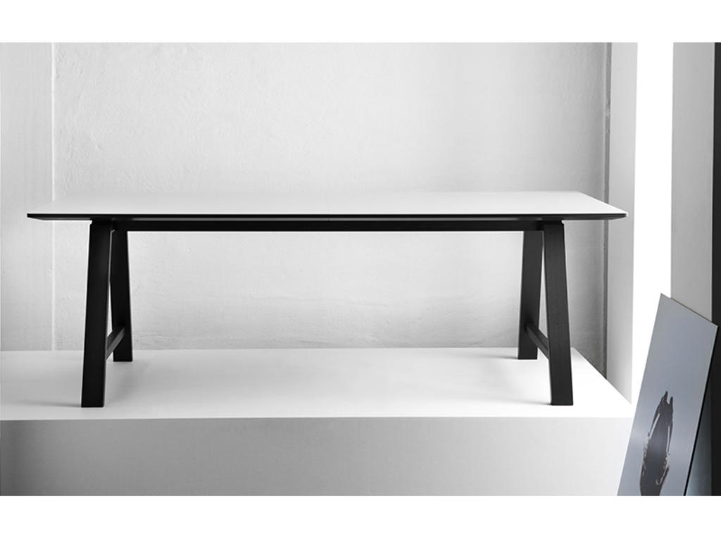 Mødebord, 220 cm, 95 cm, Bordplade: Hvid, Andersen Furniture T1 