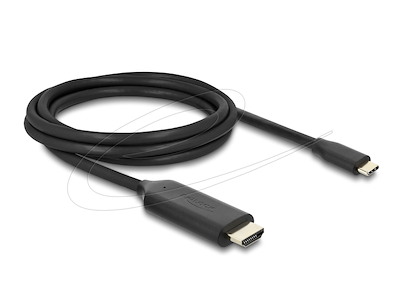 DeLOCK 80599 videokabel adapter 2 m USB Type-C HDMI Sort