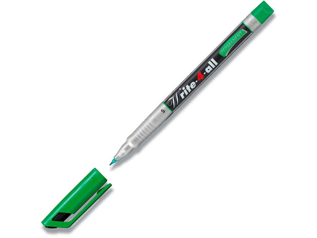 Marker, Spids spids, 0.4 mm, Grøn, Stabilo Write 4 All 166 S