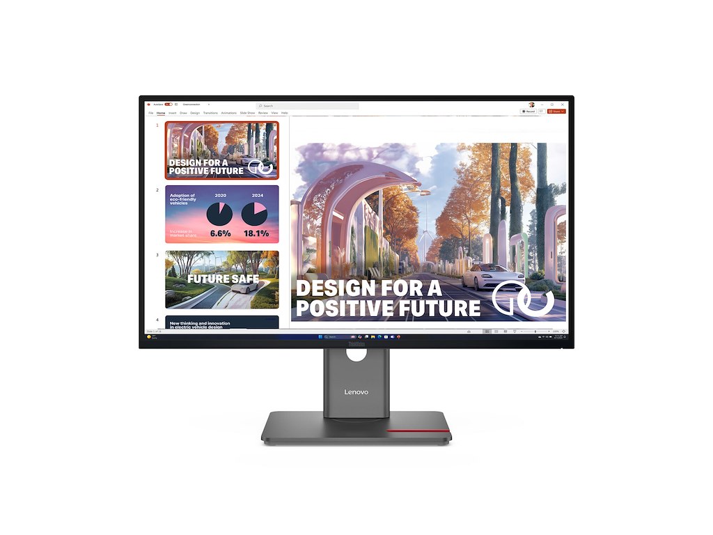 Lenovo ThinkVision P27QD-40 computerskærm 68,6 cm (27") 2560 x 1440 pixel Quad HD LED Sort