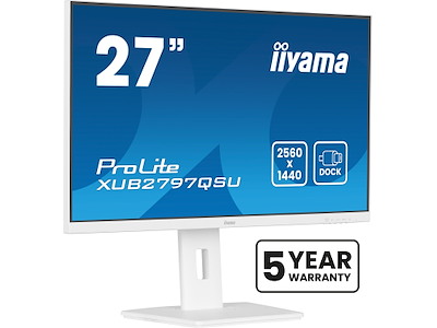 iiyama ProLite XUB2797QSU-W2 computerskærm 68,6 cm (27") 2560 x 1440 pixel Quad HD LED Hvid