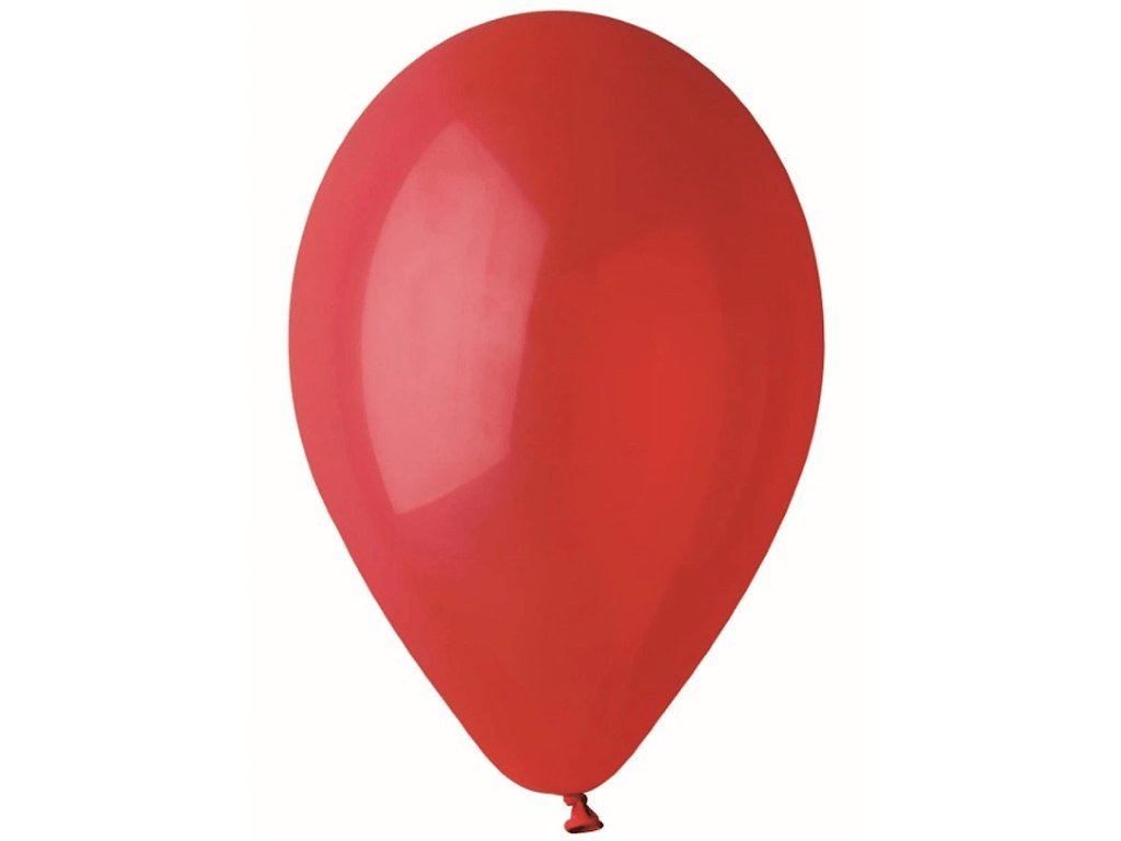 Balloner, Rund, Rød, 100 stk, Viborg Ballon