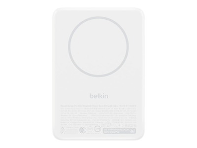 Belkin BPD016hqWH 5000 mAh Trådløs opladning Hvid