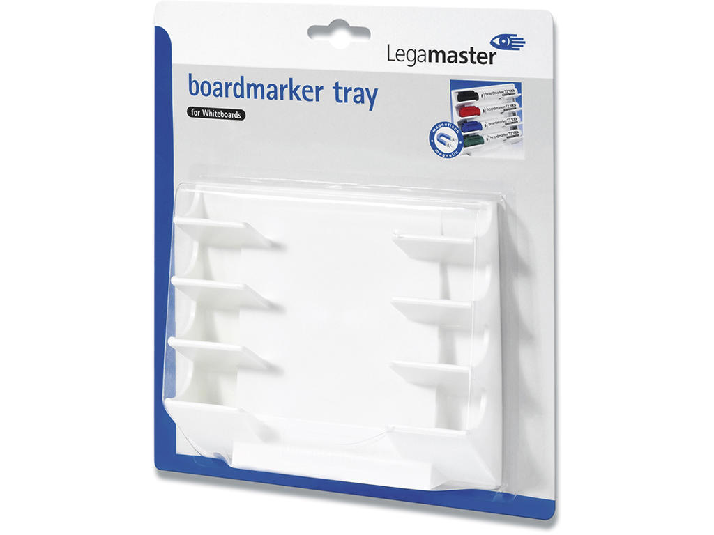 Penneholder, Til whiteboards, Plads til 4 penne liggende, Hvid, Legamaster Tz15 